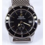 A Breitling Superocean Heritage 38 automatic wrist