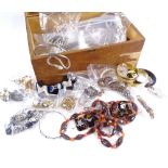 A large quantity of Vintage costume jewellery, inc