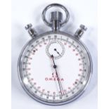 A large Omega Split Seconds Stopwatch, stainless s