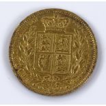 A Queen Victoria 1864 gold sovereign