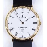 An Edox Les Geneves quartz wristwatch, stainless s
