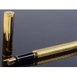 A Dunhill gold plated Gemline series fountain pen,