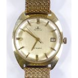 A Vintage 14ct gold Blumus automatic wristwatch,