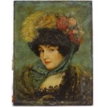 Carl Kahler (1855 - 1906), oil on wood panel, head