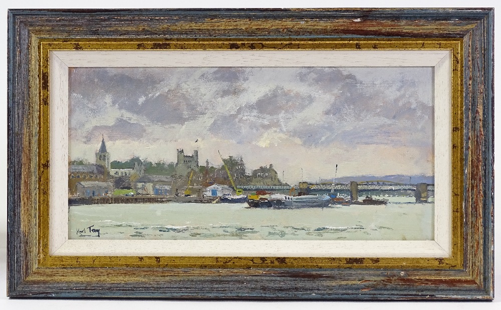 Karl Terry, oil on board, Rochester on the Medway, - Image 2 of 4