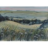 Robert Tavener, watercolour, East Dean from Fristo