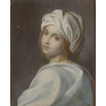 After Guido Reni, watercolour on ivory,