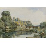 Arthur George Bell, watercolour, Richmond Castle,