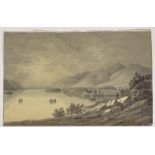 Paul Sandby (1725 - 1809), 2 sepia watercolours, t