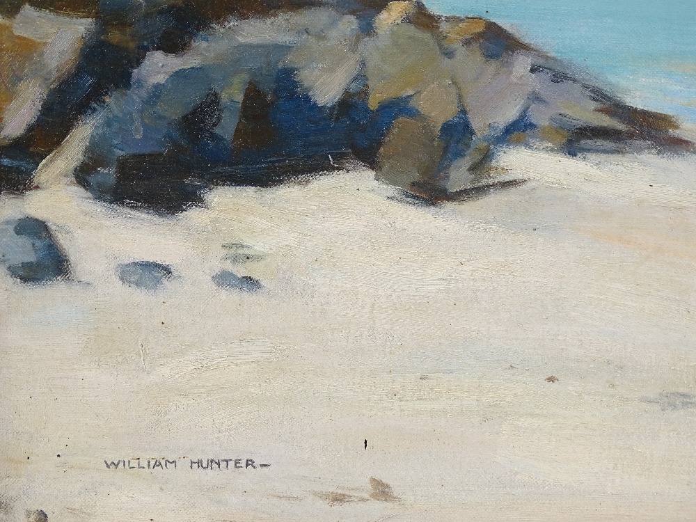William Hunter, oil on canvas, the far hills of Sk - Image 3 of 4