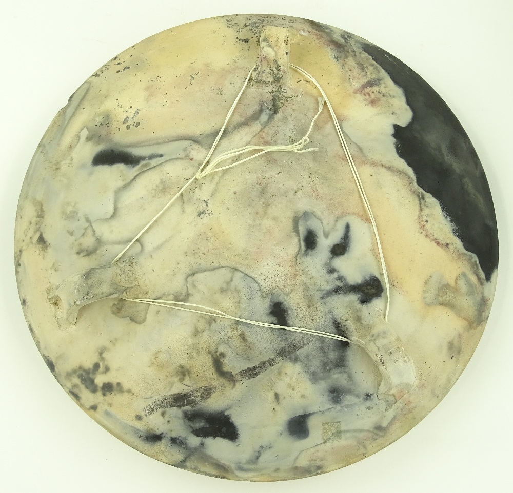 Ray Rogers (born 1935), a studio pottery disc shap - Image 3 of 4