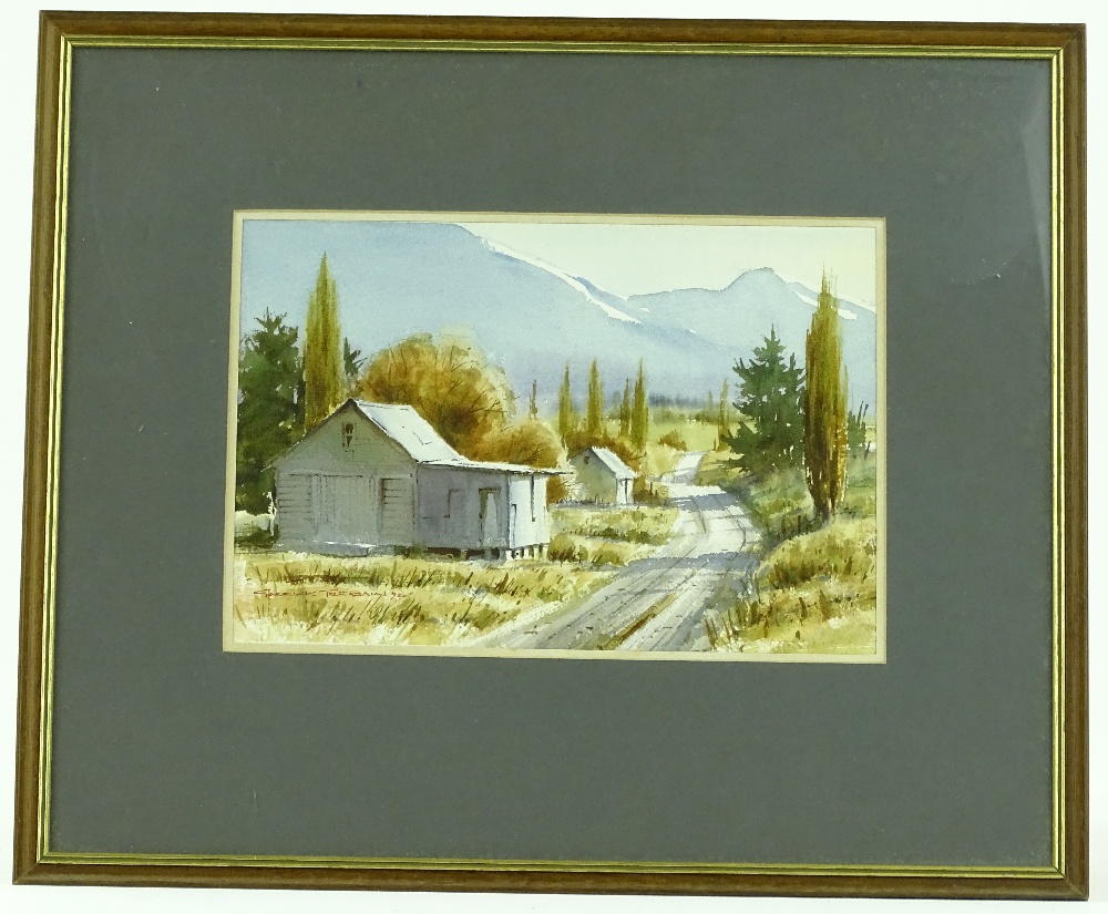 Garrick Tremain (born 1941), watercolour, The Back - Image 2 of 4