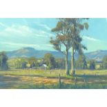 C Laurel, oil on board, Australian Landscape, sign