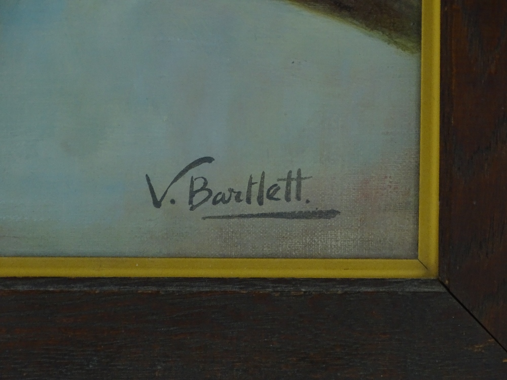 Violet Bartlett, oil on canvas, Kookaburra on a br - Image 3 of 4