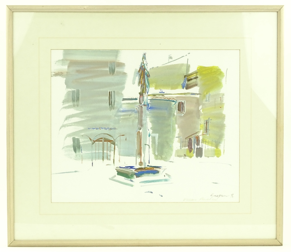 David Gregson (1934-2002), watercolour, City Monum - Image 2 of 4