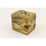 Japanese gilt lacquered kodansu (perfume box), Meiji (1868-1912),