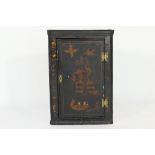 Chinoiserie corner cupboard, late 18th Century and later,