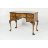 Quality Chippendale Revival kneehole desk, circa 1900-10,