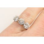 Good diamond three stone ring,