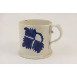 Victorian pearlware oversize tankard,