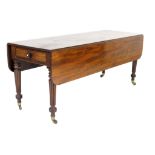 George IV mahogany hunt table, circa 1825,