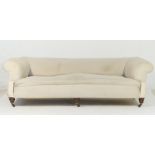 Victorian upholstered Chesterfield settee, circa 1870-90,