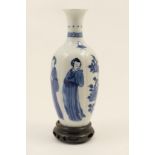 Chinese miniature blue and white vase, 18th or 19th Century,