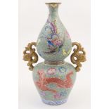 Quality Chinese Republic double gourd vase,
