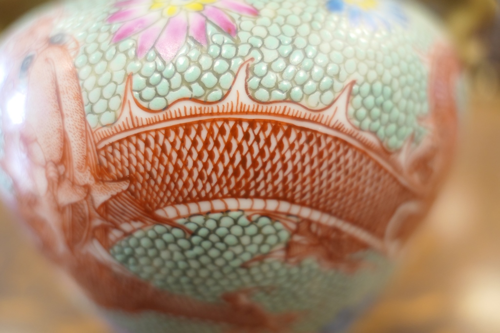 Quality Chinese Republic double gourd vase, - Image 6 of 10