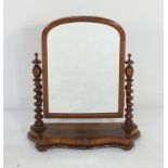 Victorian mahogany toilet mirror, circa 1870-90,