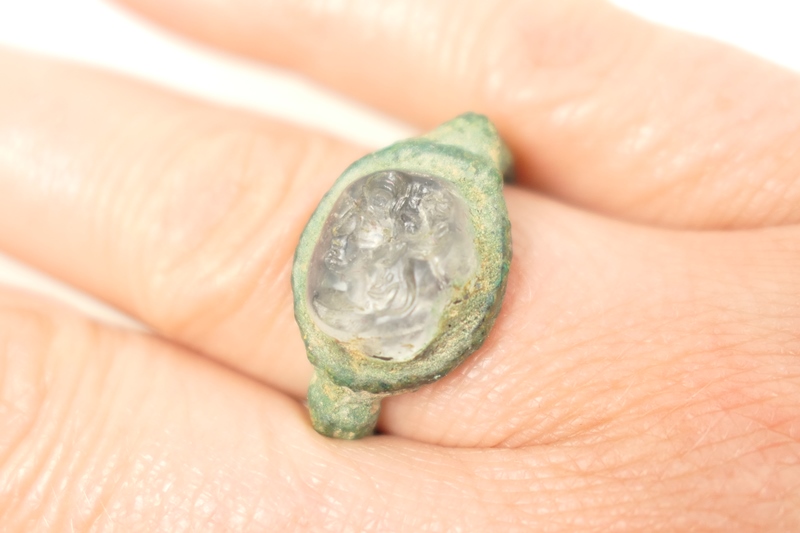 Ancient bronze ring,