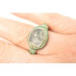 Ancient bronze ring,