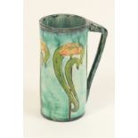 Della Robbia tankard, decorated by Tom Hall, circa 1904,