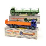 Dinky Supertoy Foden flat truck with chains (905), finished in green,