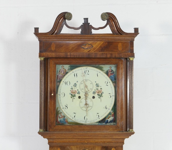 Oak and mahogany eight day longcase clock by Holford Richardson, Tarporley, early 19th Century, - Image 2 of 2