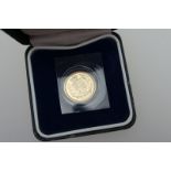Queen Elizabeth II half sovereign, 2002, limited edition for the Golden Jubilee year (UNC),