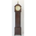 Scottish mahogany eight day longcase clock by J Scott, Edinburgh (?),