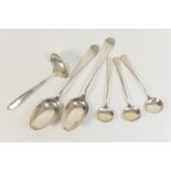 Pair of American sterling silver table spoons;