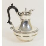Late Victorian silver hot water jug by William Hutton and Sons, London 1895,