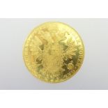 Austrian 1915 gold four Ducat coin (restrike 1920-36), weight approx.