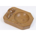 Robert 'Mouseman' Thompson oak ashtray,