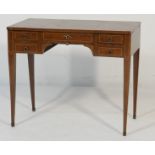 French mahogany and satinwood lady's dressing table in the Regence style,