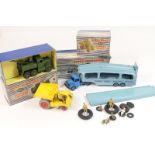 Dinky Supertoy Pullmore car transporter (982), boxed; also a DInky Supertoy recovery tractor (661),