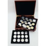 Collection of sterling silver commemorative proof coins,