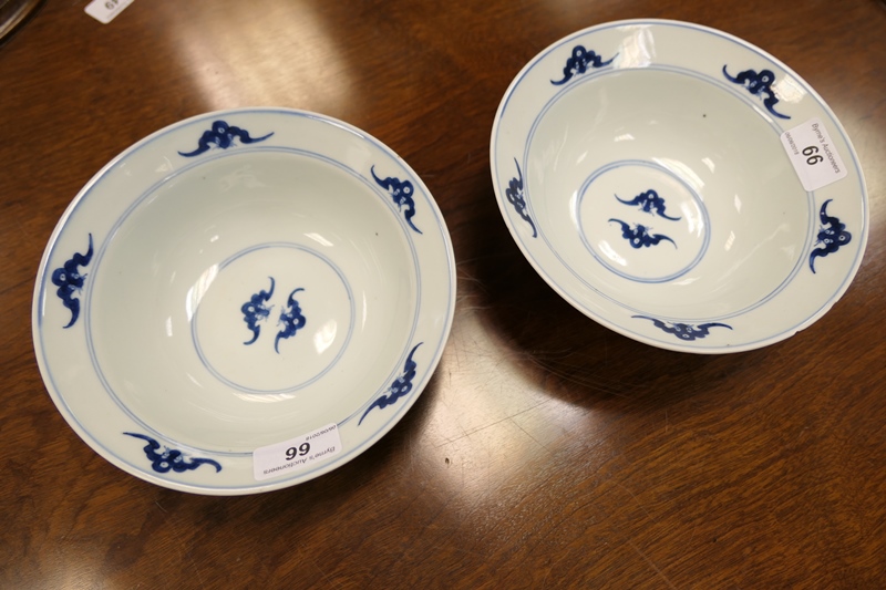 Pair of Chinese blue and white bowls, Qing Dynasty, early 19th Century, - Image 2 of 7