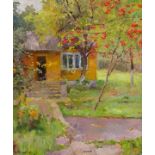 Grigorjewitsch Puzyrkov (Russian, 1918-99), The Artist's Dacha, oil on canvas,