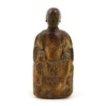 Chinese carved wooden figure of a bodhisattva, Yuan or early Ming Dynasty,