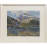 James A Wright (Contemporary Scottish), The cobbler, Argyle, signed pastel drawing,
