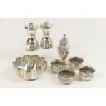 Set of four late Victorian salts, Birmingham 1897,