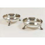 Pair of George VI silver 'Celtic' bonbon dishes by Adie Bros.